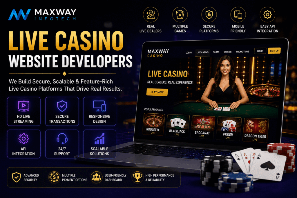 Live Casino website developers 