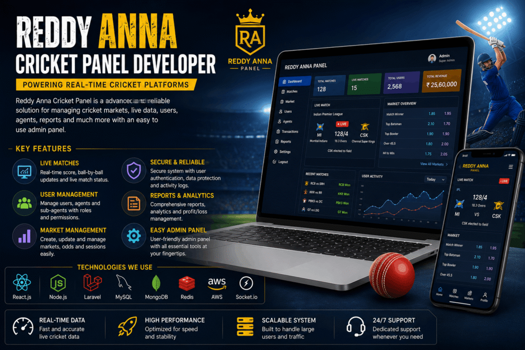 Reddy Anna Cricket Panel Developer