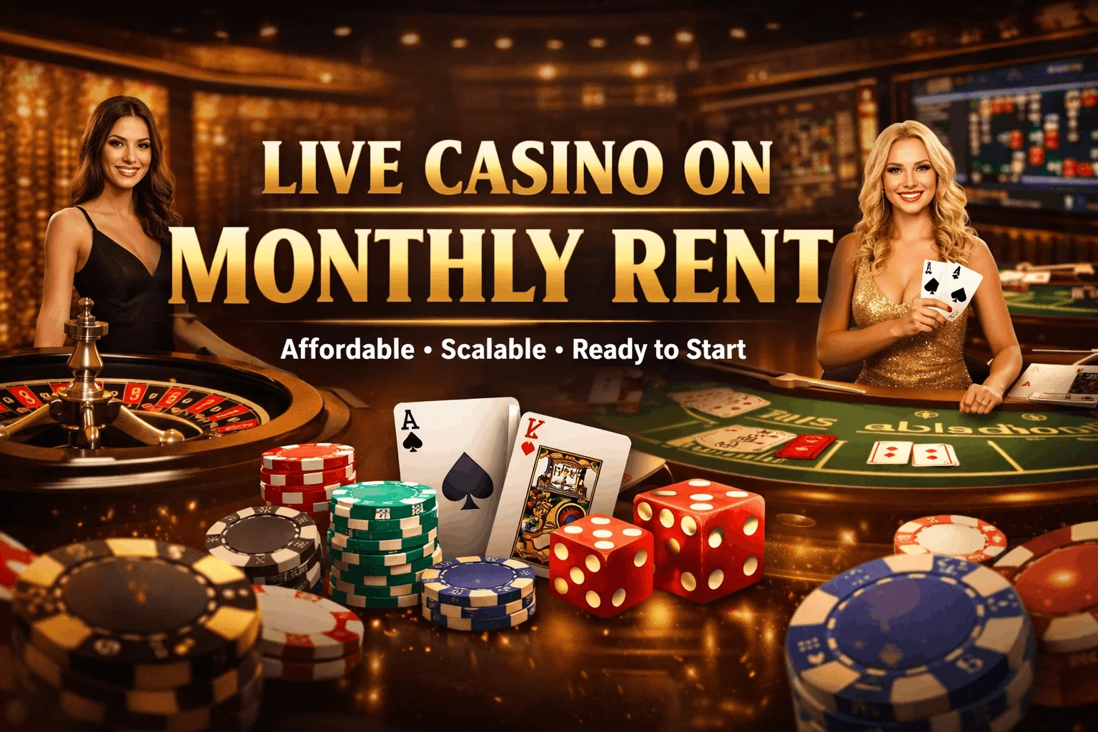 Live casino on monthly rent
