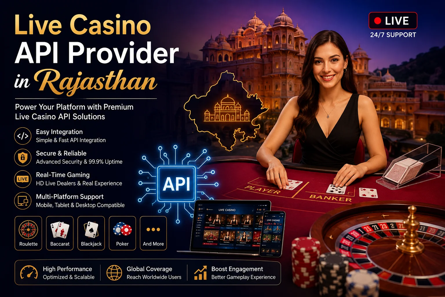 Live Casino API Provider in Rajasthan