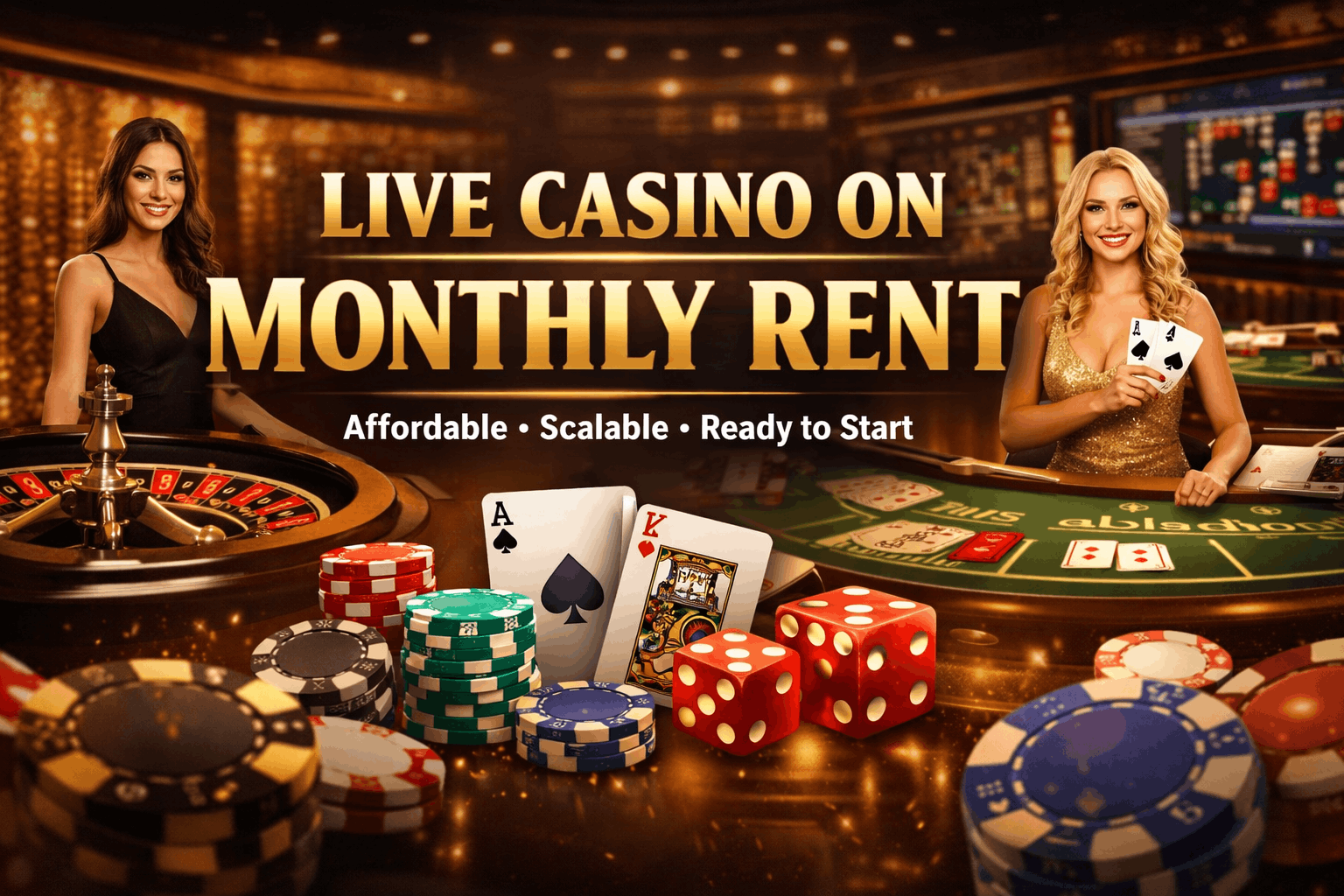 Live casino on monthly rent