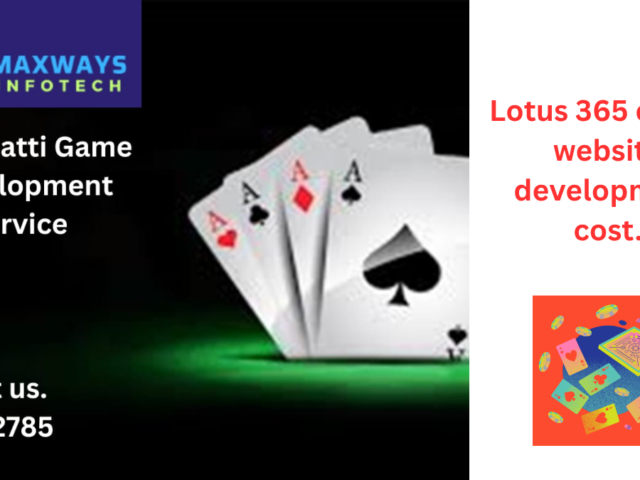 Lotus365 casino website development cost