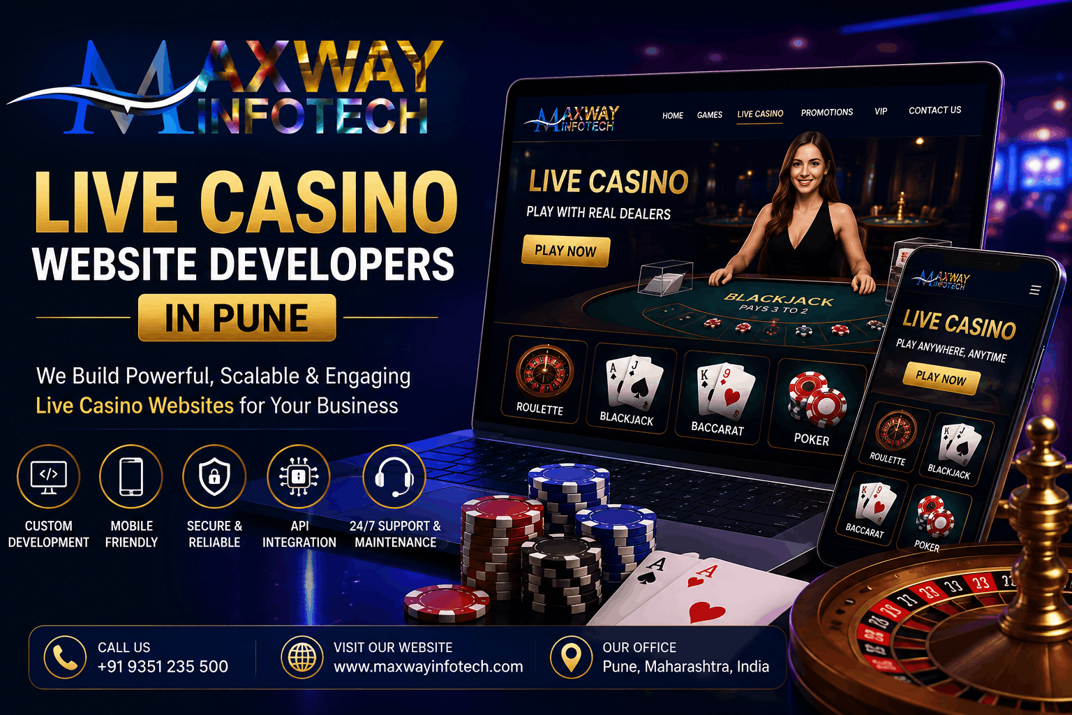 Live Casino Website Developers in Pune