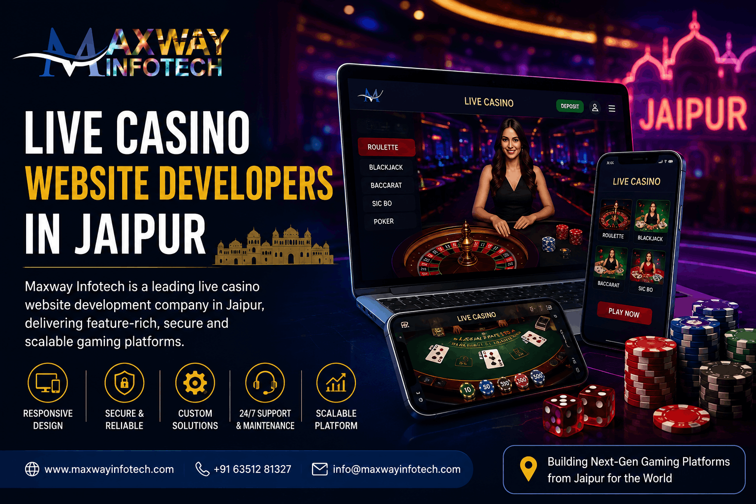 Live Casino website developers in Jaipur