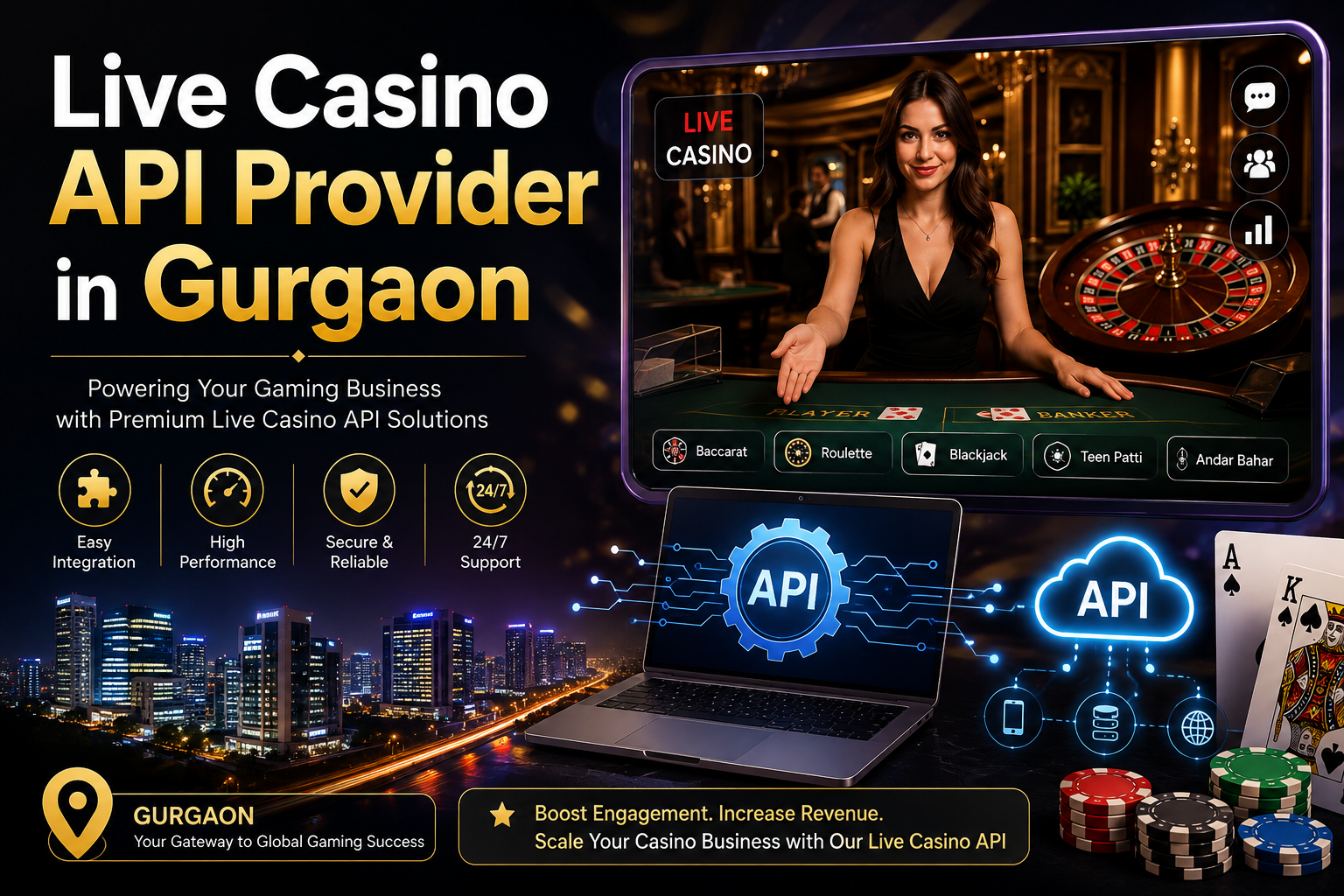 Live Casino API Provider in Gurgaon