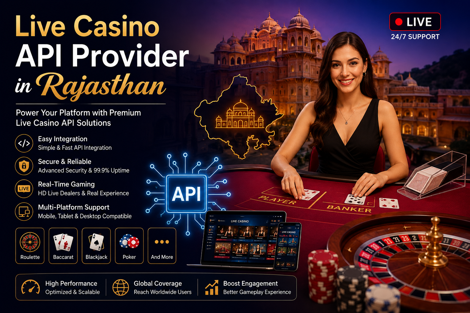 Live Casino API Provider in Rajasthan