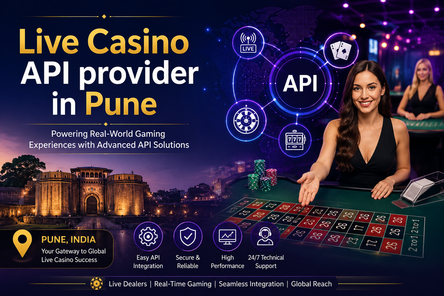 Live Casino API provider in Pune