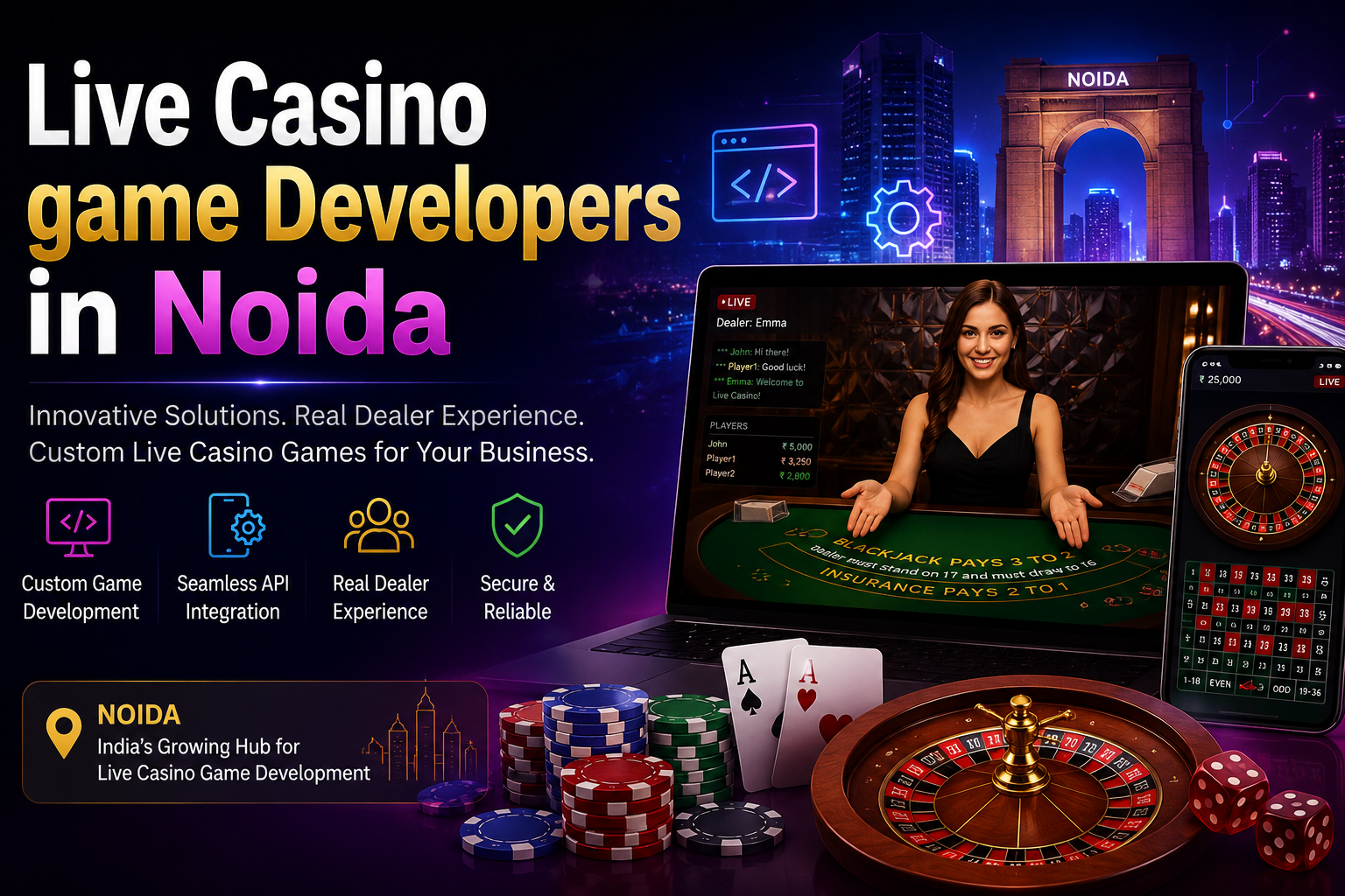 Live Casino game Developers in Noida